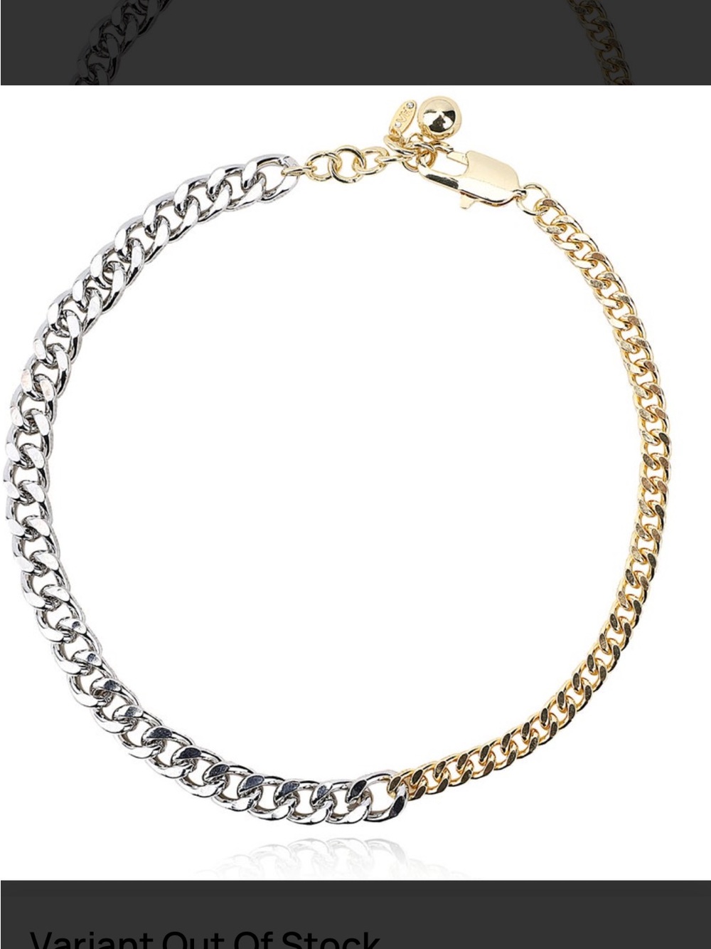 Two-Tone Gold and Silver Women’s Chain Necklace